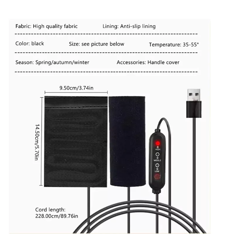 Heated Motorcycle Handlebar Gr - огляд і ціна Handlebar Grip Heated