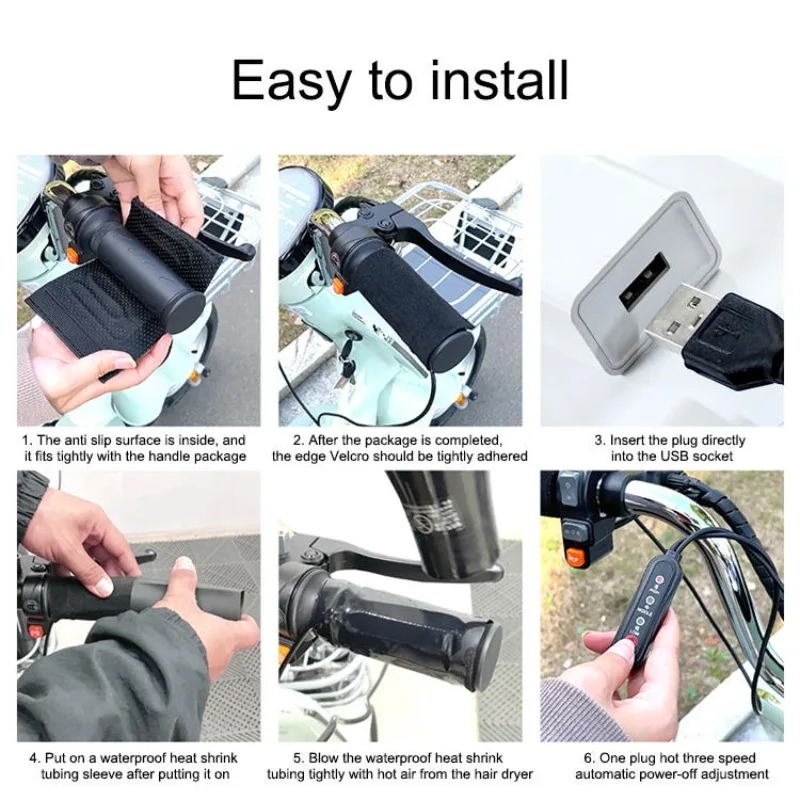 Motorcycle Heated Grips Cover  - огляд і ціна Handlebar Grip Heated